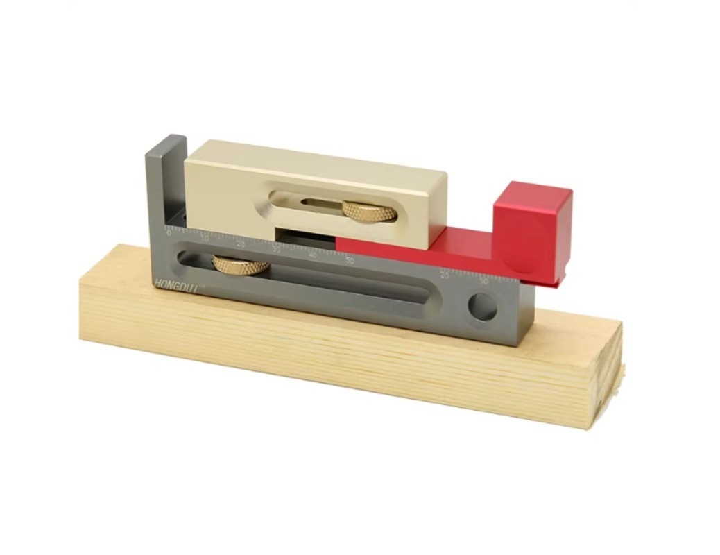 Woodworking Saw Kerf Adjuster; Mortise and Tenon Length Compensation Gauge