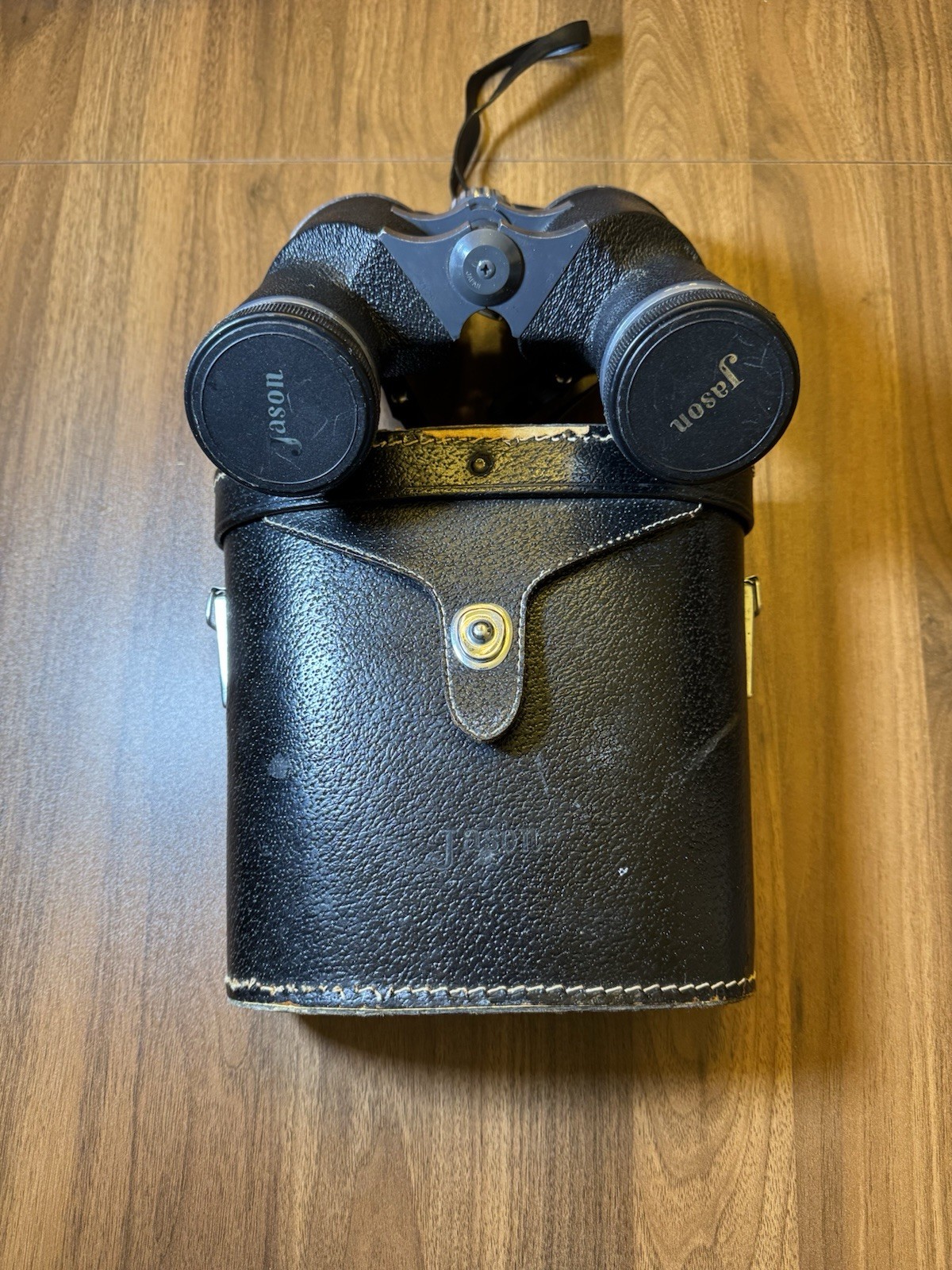 Jason Statesman Deluxe Extra Fine Quality 7.5x-15x40 Binoculars Lens Caps & Case