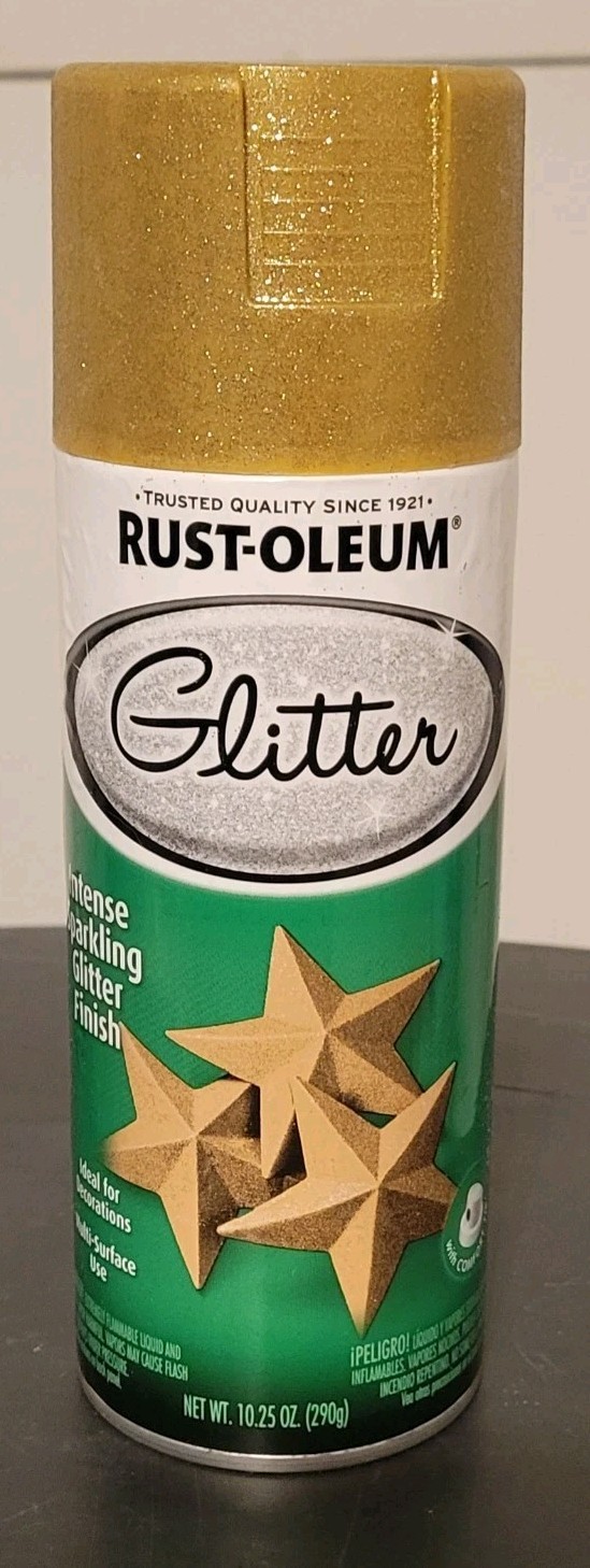 Rustoleum Specialty GLITTER GOLD 10.25oz Spray Paint Multi-Surface Craft Hobby