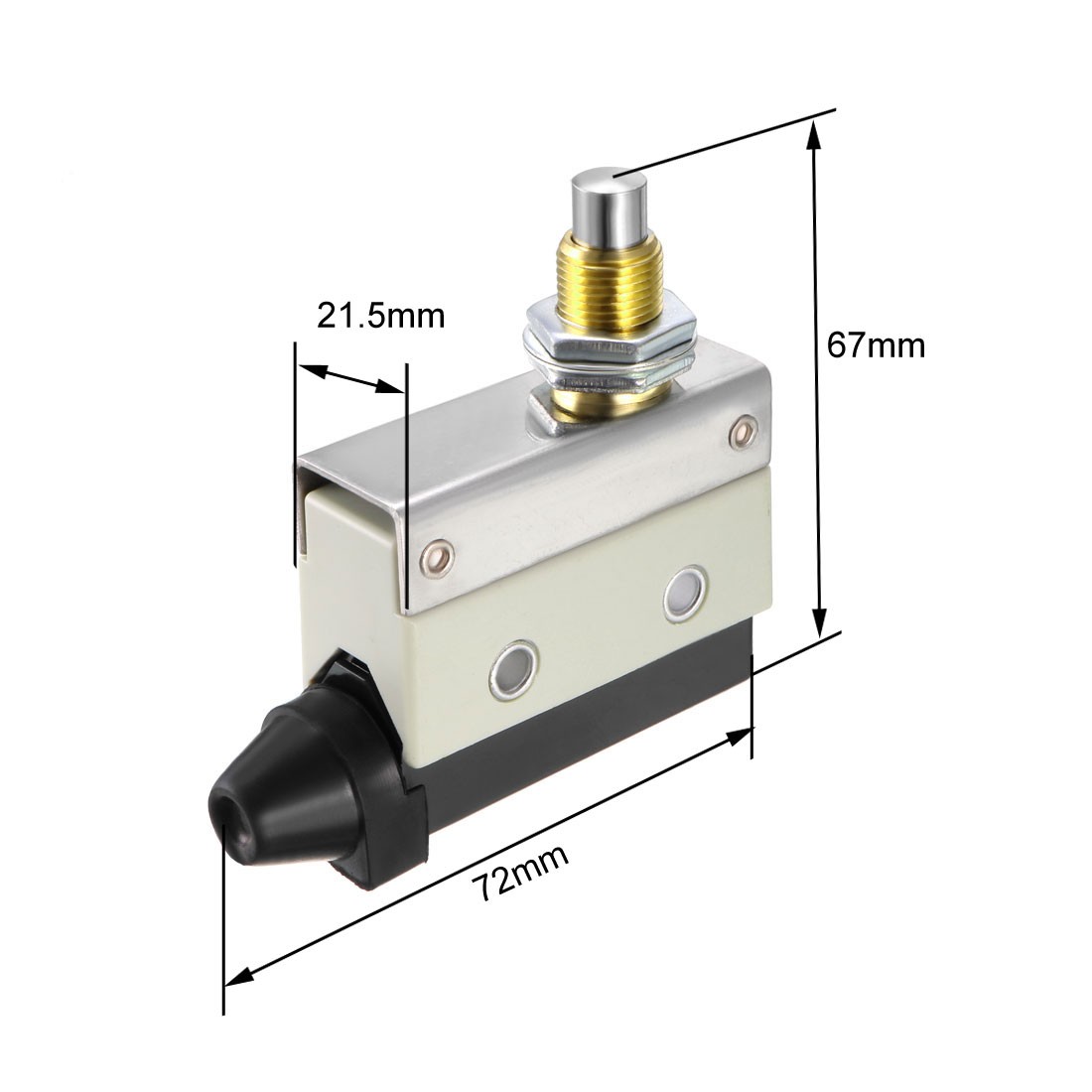 SPDT 1NO+1NC Panel Mount Snap Button Type Momentary Micro Limit Switch