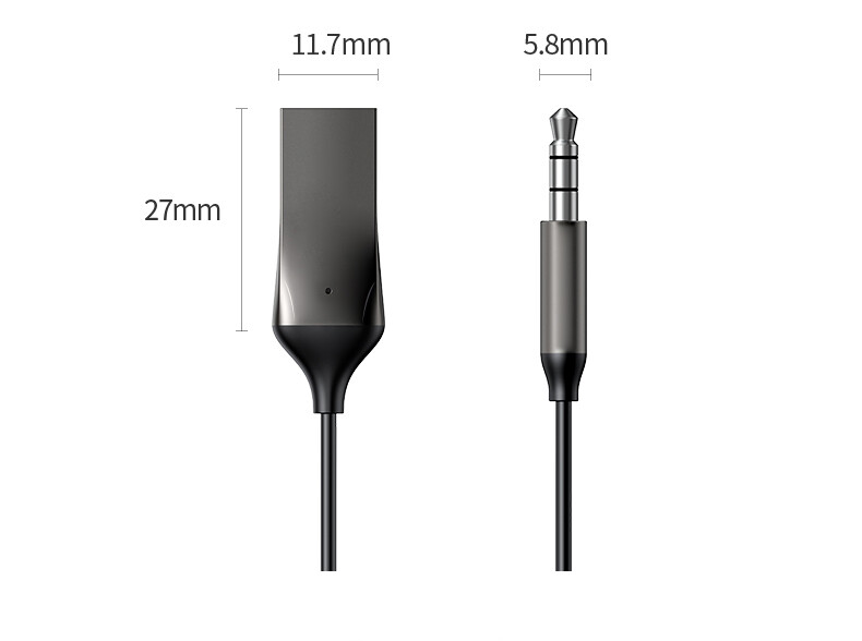 Bluetooth Wireless Receiver Adapter USB AUX 3.5mm Audio Cable For Car Stereo