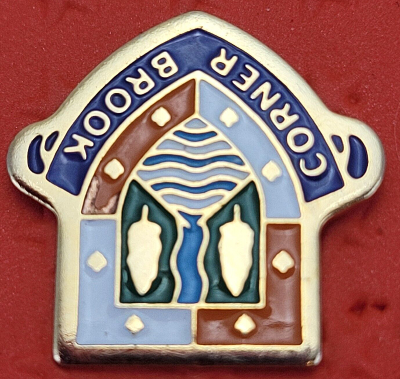 Corner Brook Pin Canada Lapel Hat Pin Multicolor
