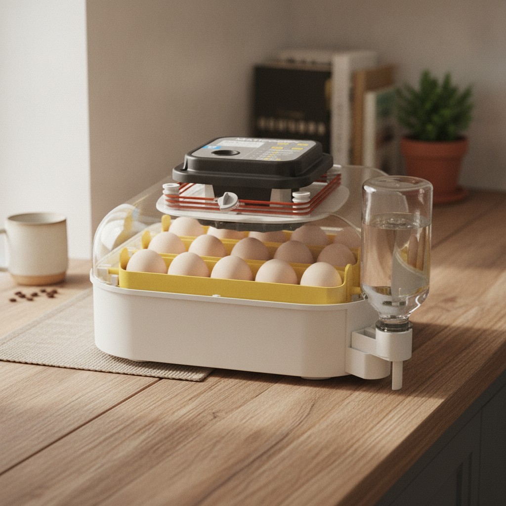 20 Egg Incubator with Humidity Display, Egg Candler, Automatic Egg Turner, fo...