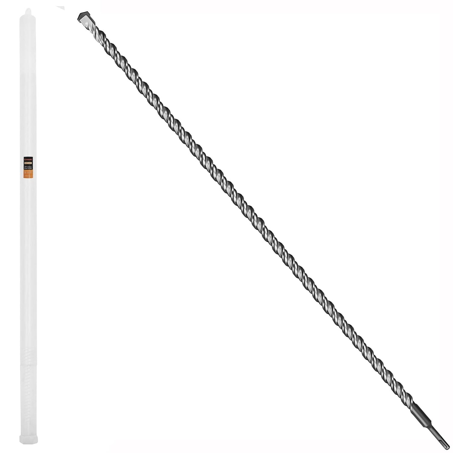 1pcs 1-1/8" x 39" SDS Plus Rotary Hammer Drill Bit for Concrete, Brick, Stone