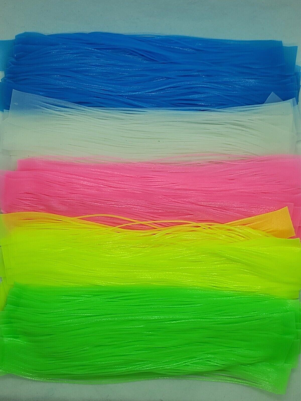 Nimrod's Tackle GLOW IN THE DARK SILICONE SKIRTING TABS LEGS Pick 10, 24 or 100