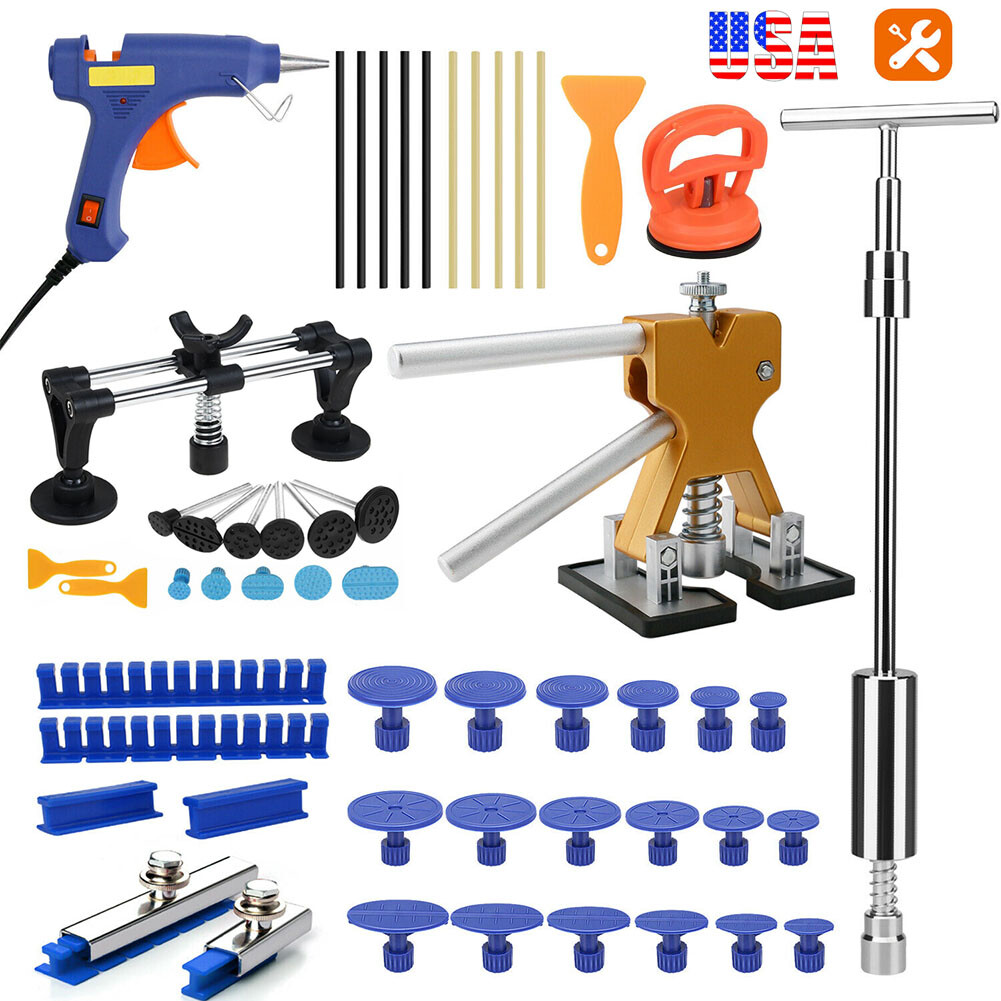 Car Paintless Dent Repair Tool Auto Slide Hammer Hail Damage Remover Puller Kits