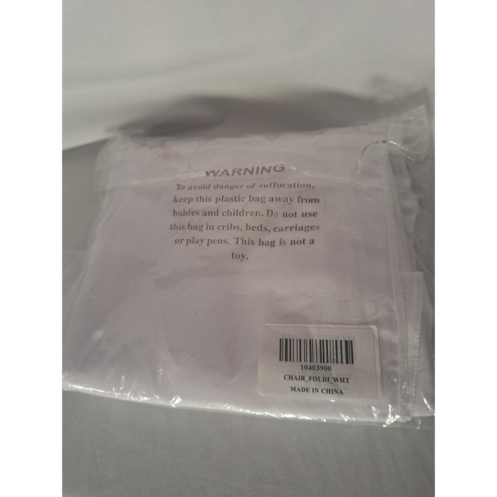 White Chair Cover Foldable 10403900 (1 cover total)