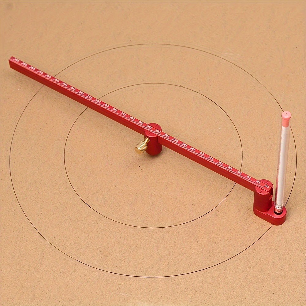 Woodworking Compass Scriber 300mm Fixed Point Marking Gauge Adjustable Circle TL