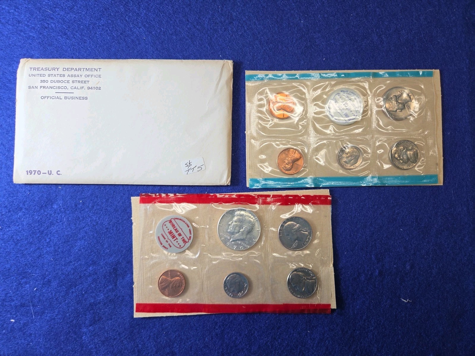 1970 US Mint Set * S over S Variety Lincoln Cent in OGP ~ L👀K SHIPS FREE