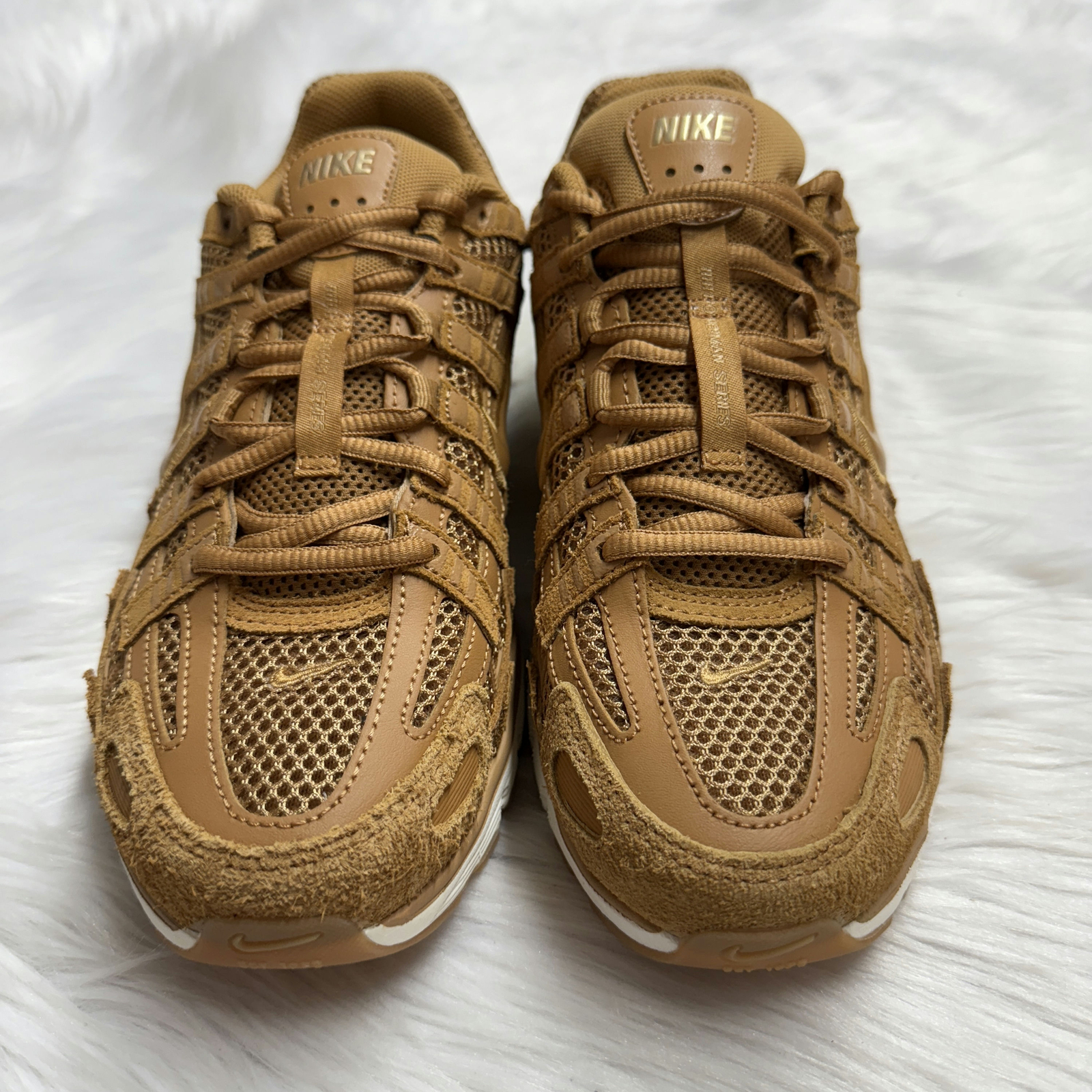 Nike P-6000 SE Flax Metallic Gold Sail Mens HF0015-201 NEW Multi Size