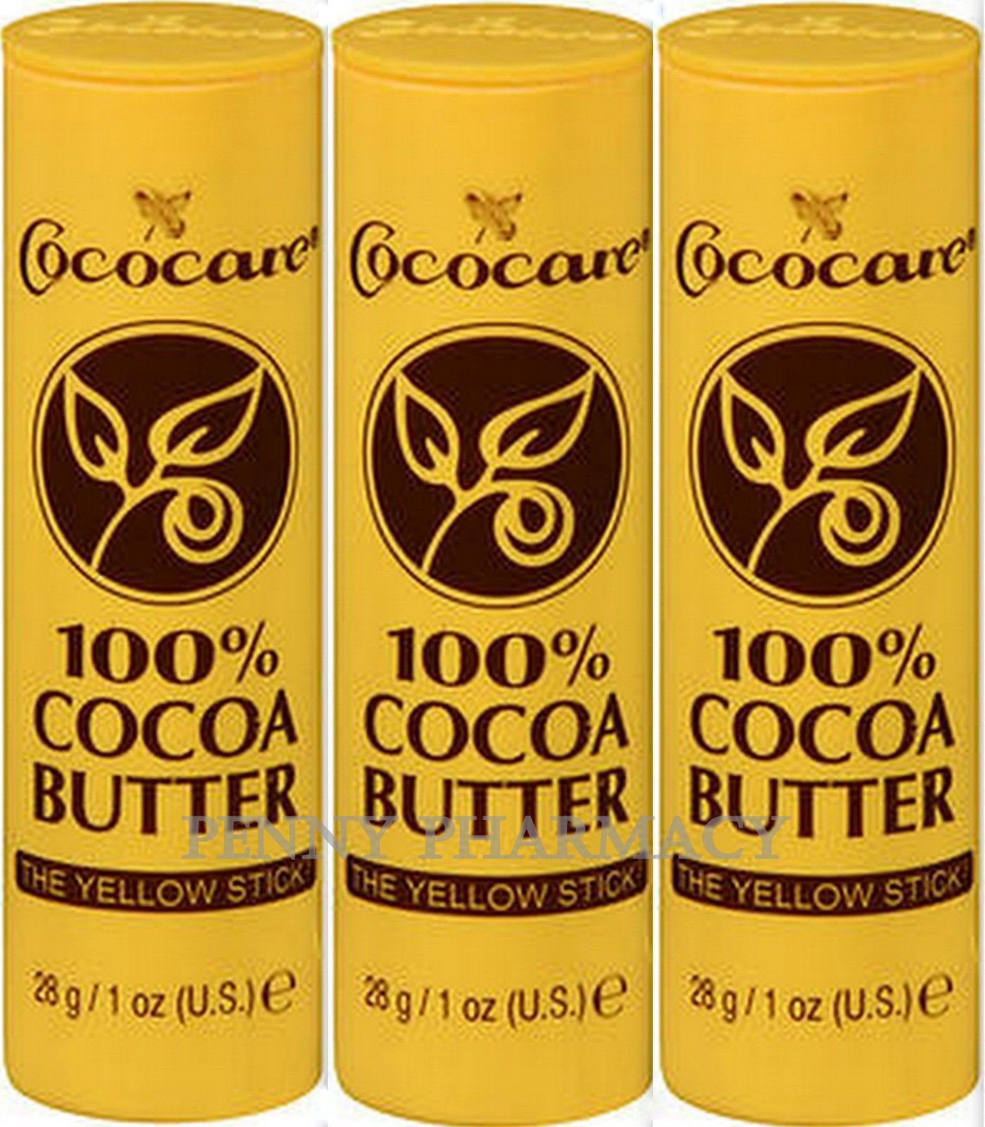 Cocoa Butter Sticks 100% Pure COCOCARE 1oz ( 3 pack ) /