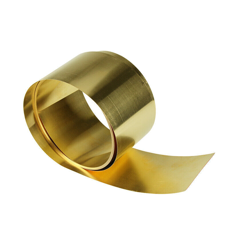 Brass Sheet Foil Strip 0.01/0.02/0.03/0.05/0.1/0.2/0.3/0.5/0.6/0.7/0.8/1mm Thick
