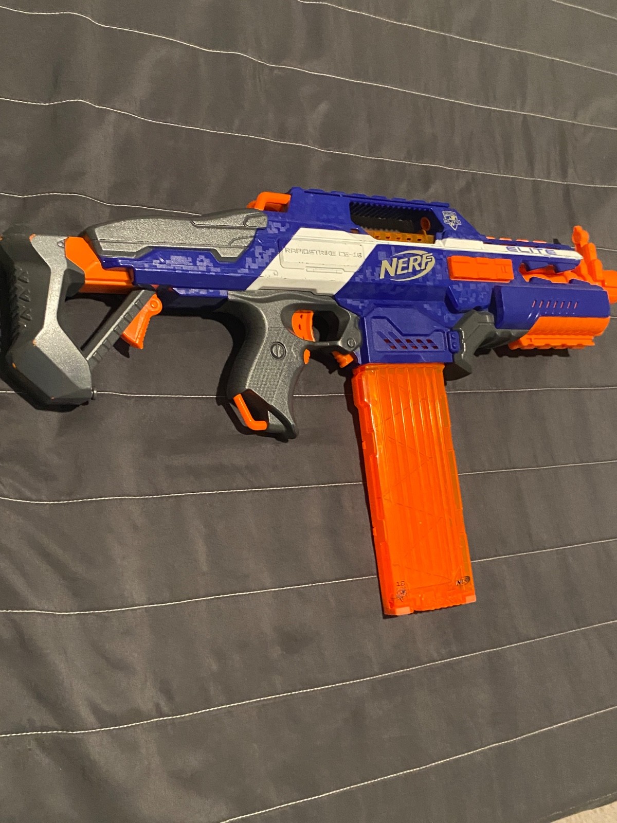 Nerf N-Strike Elite RapidStrike CS-18 Motorized Blaster w/ 18 Round Magazine Tes