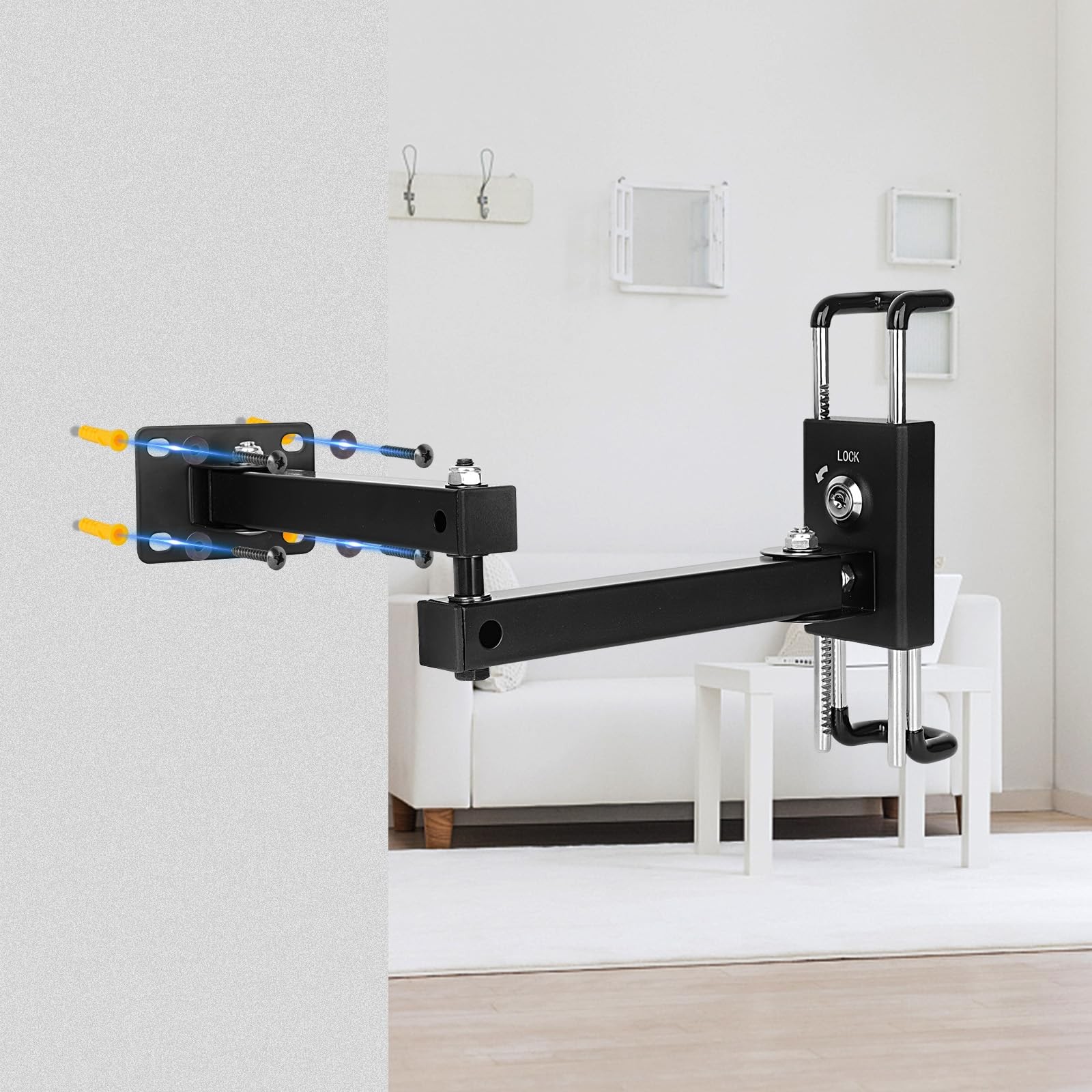 Tablet Wall Mount Bracket for 713 inch Tablets, AntiTheft Adjustable Stand Ho...
