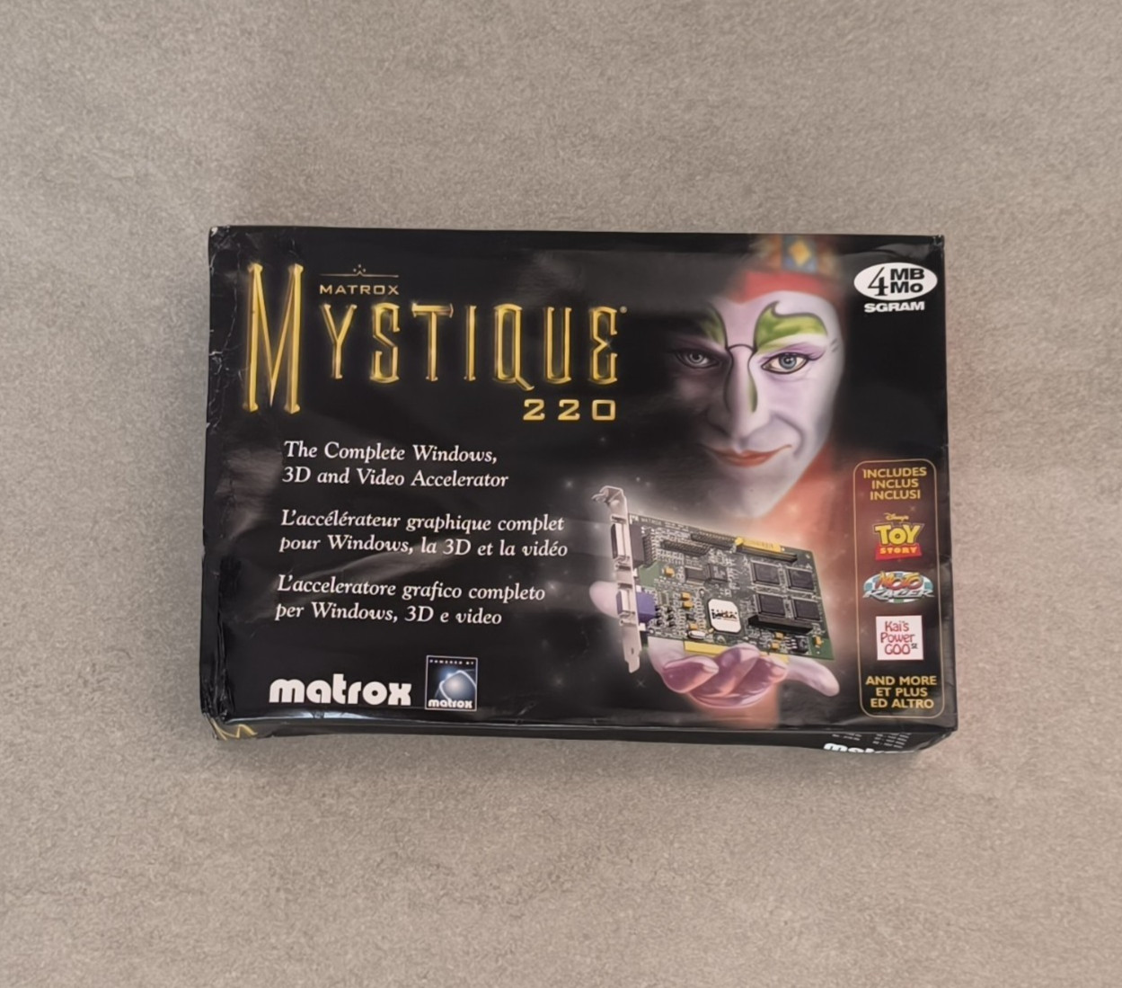 🔴Matrox Mystique 220 4Mb PCI[New & Box]