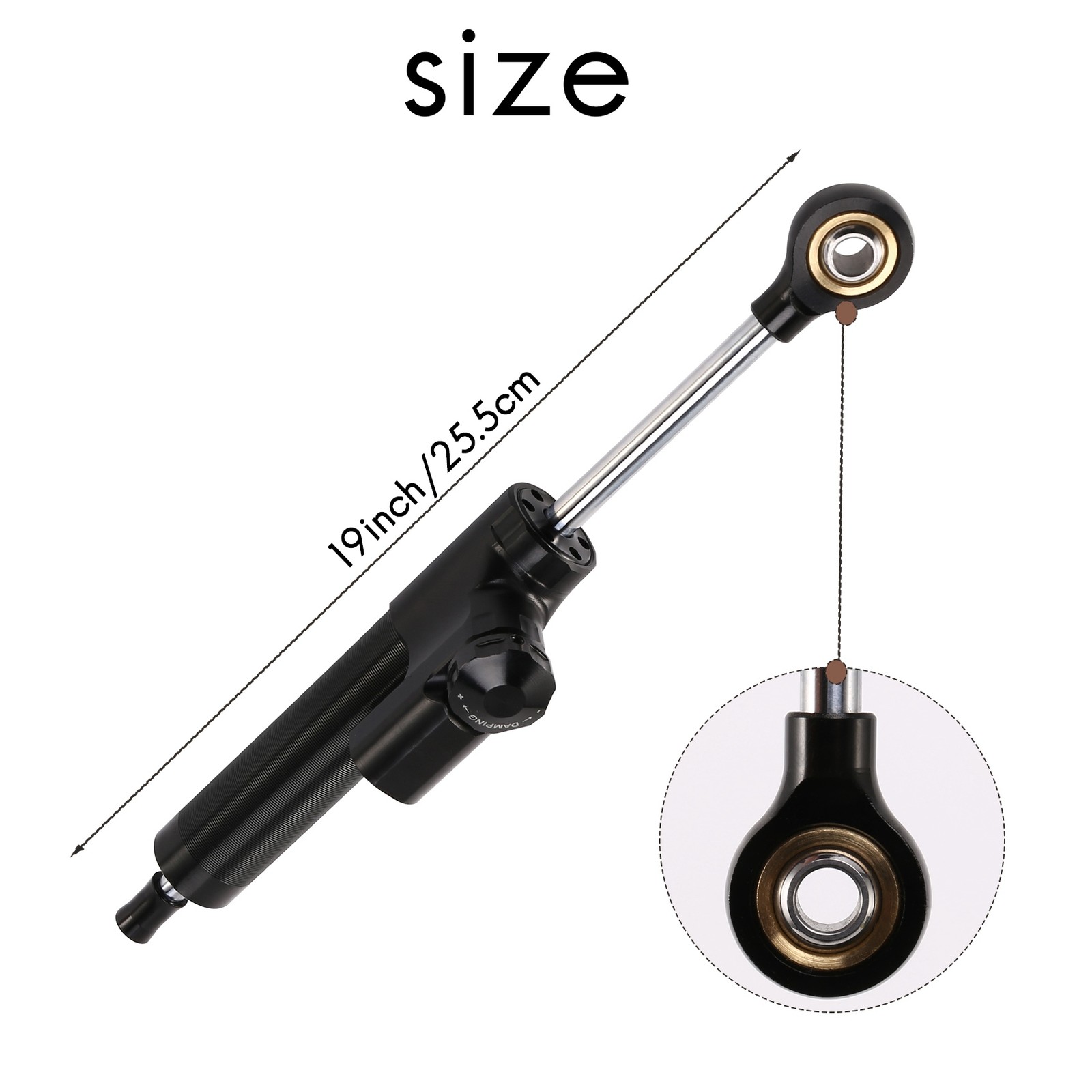 Universal Steering Damper Motorcycle Stabilizer Linear Reversed Control3137