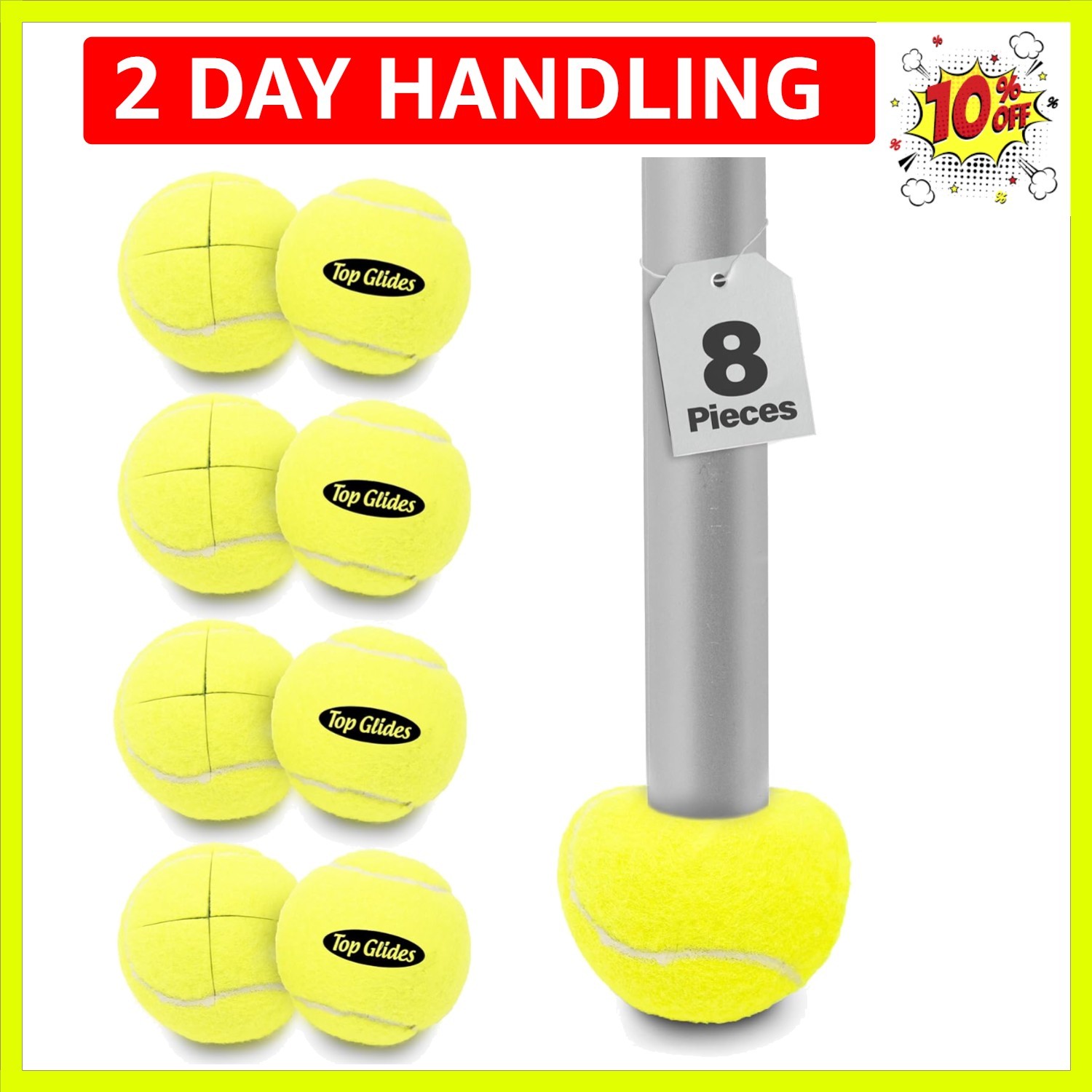 Precut Walker Tennis Ball Glides