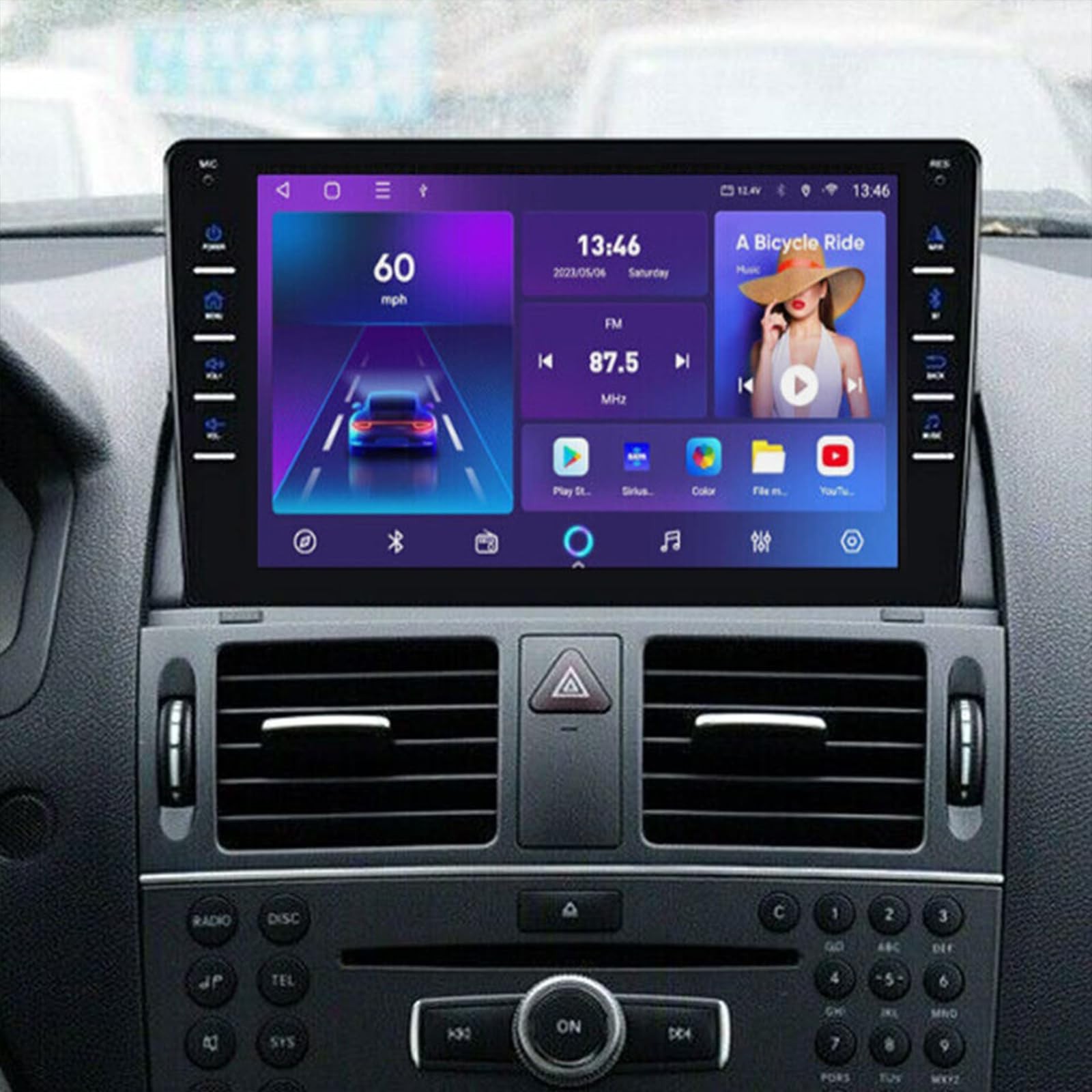W204 2006-2011 8" Car Stereo Wireless Carplay Android Auto GPS BT FM Radio