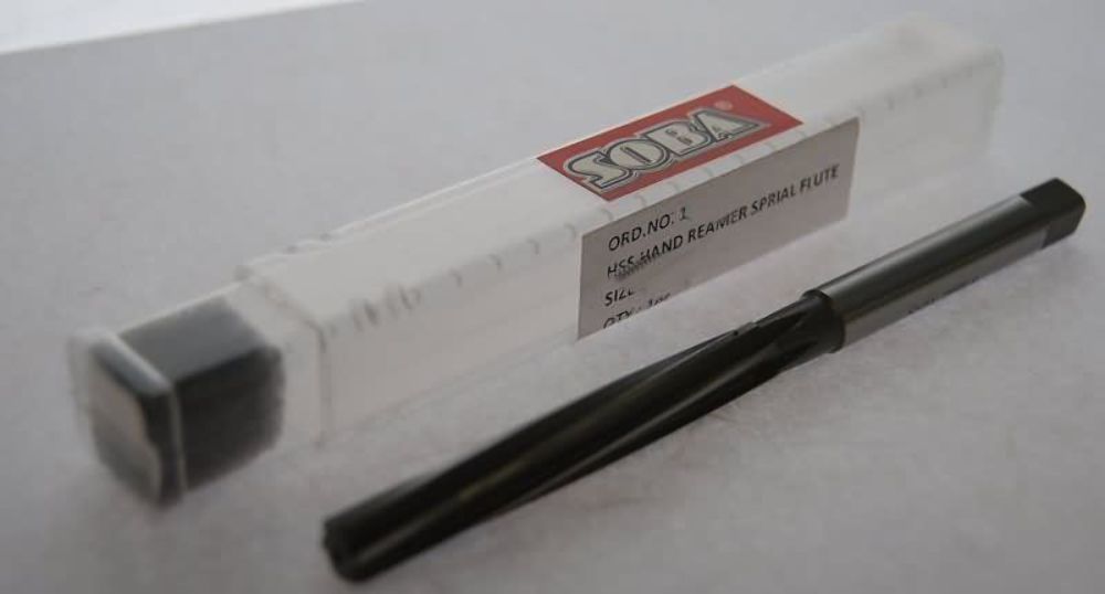 Soba HSS Spiral Hand Reamer 4mm Quality Cutting Tool- Other Sizes Available