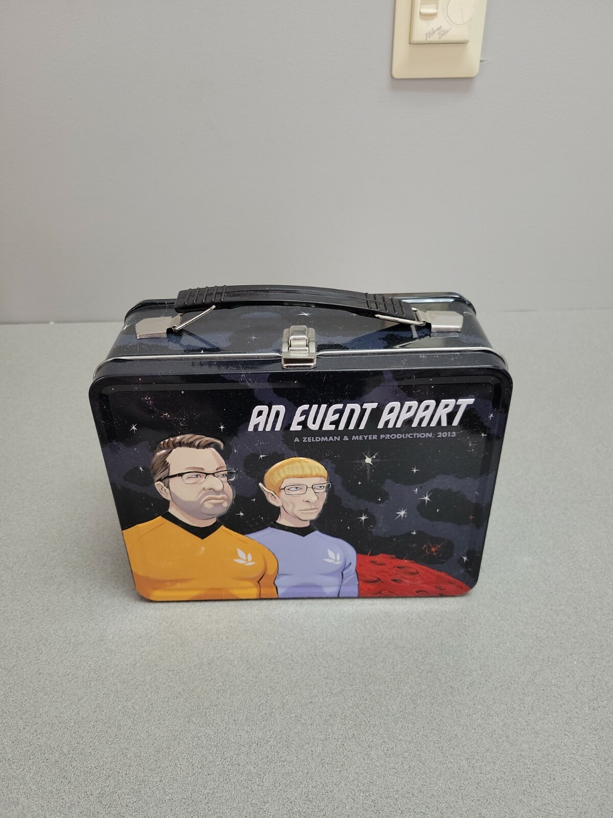 An Event Apart Star Trek Lunch Box With Thermos Black