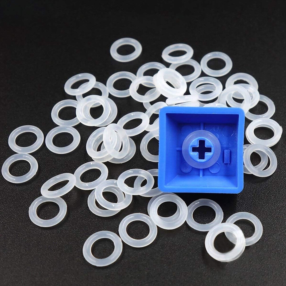 108Pcs White Keycap Rubber O-Ring Switch Sound Dampeners For Cherry MX Keyboards