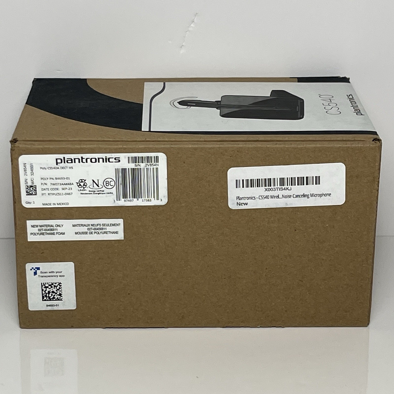 Poly Plantronics CS540 Wireless DECT Office Headset w Charging Base New