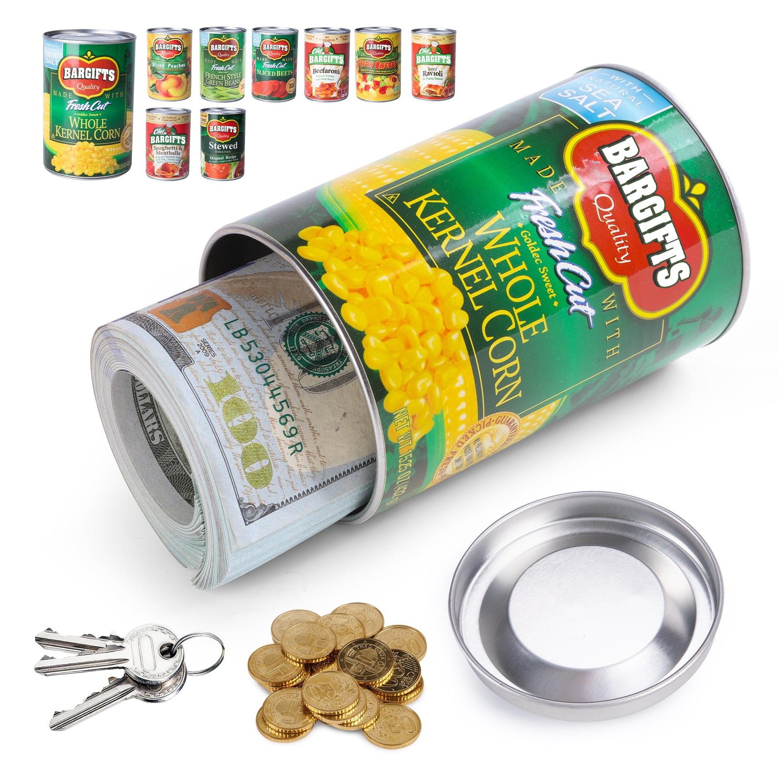 "Hidden Safe Can for Cash, Valuables, Keys, Jewelry - Diversion Storage