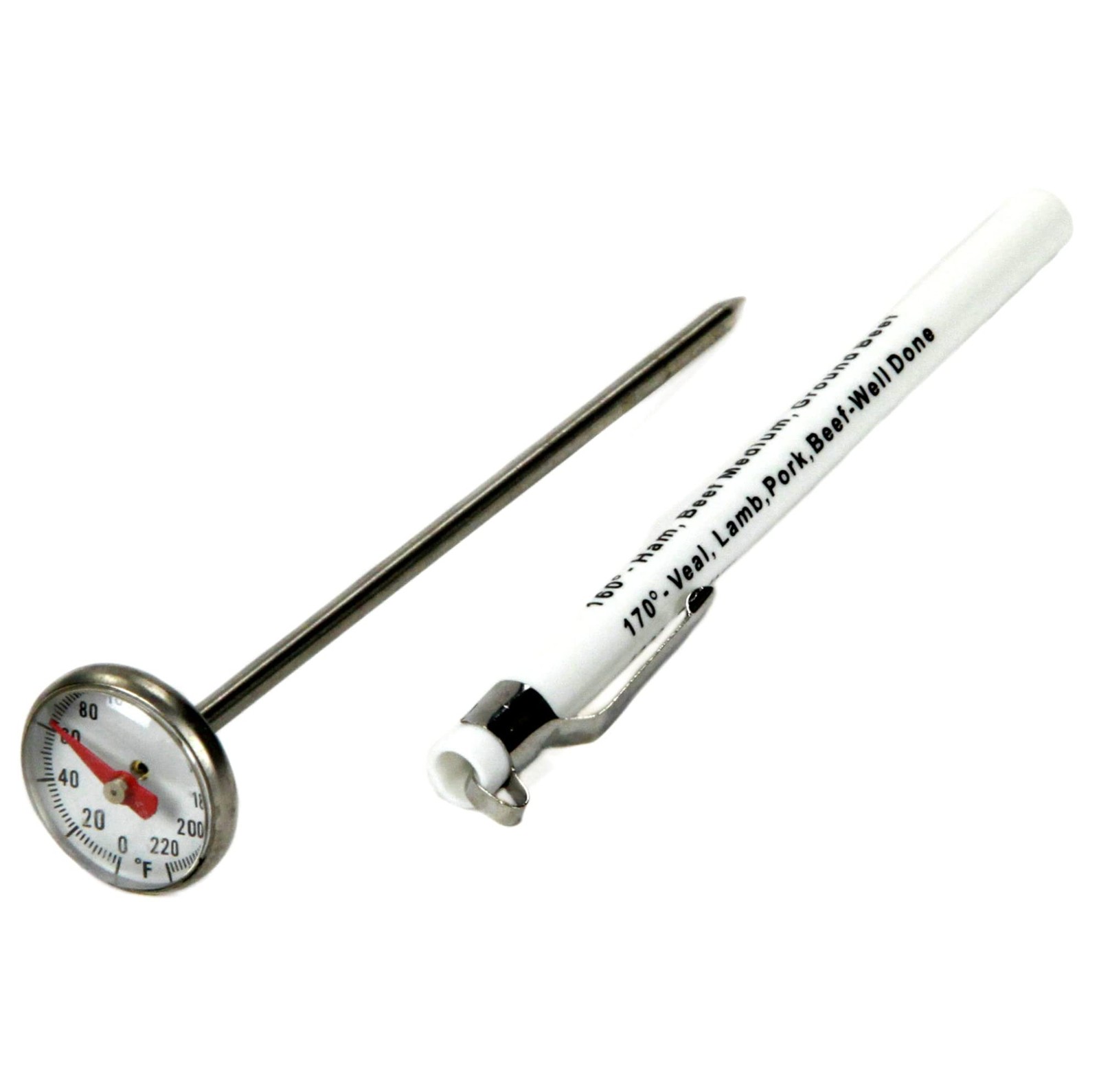 Instant Read Thermometer 5.5 in in Length Stainless Steel for Food Meat BBQ