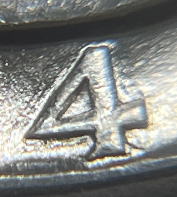 1941 4/4 Washington Quarter Date Errors 4 Over 4 Die Cracks Reverse Uncirculated