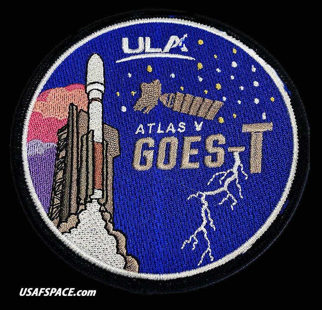 Authentic GOES-T - ULA ATLAS V Launch - NASA NOAA USSF SATELLITE SPACE PATCH