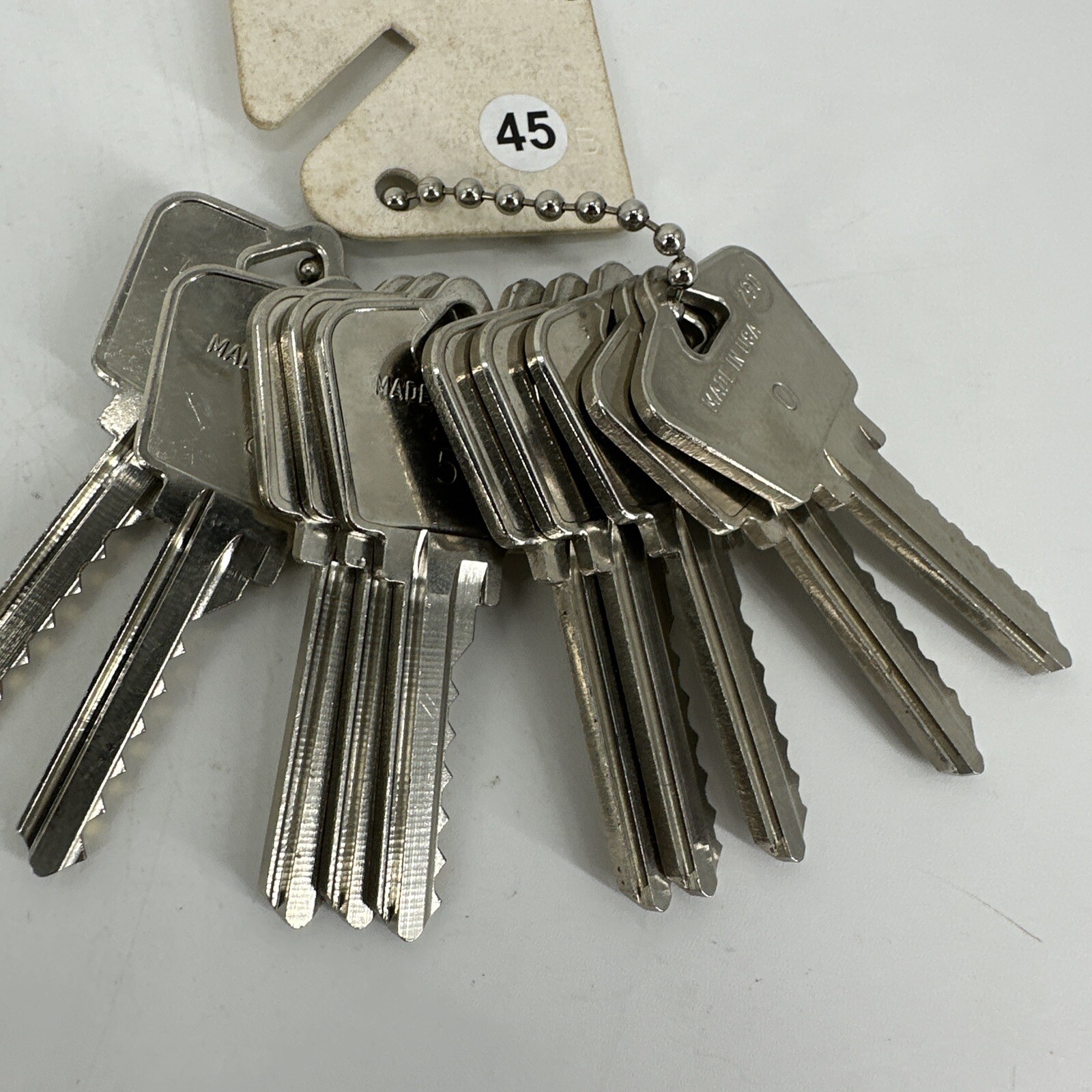SET OF 10 HPL 733DKS Lock Guide Master Key Set #0-9