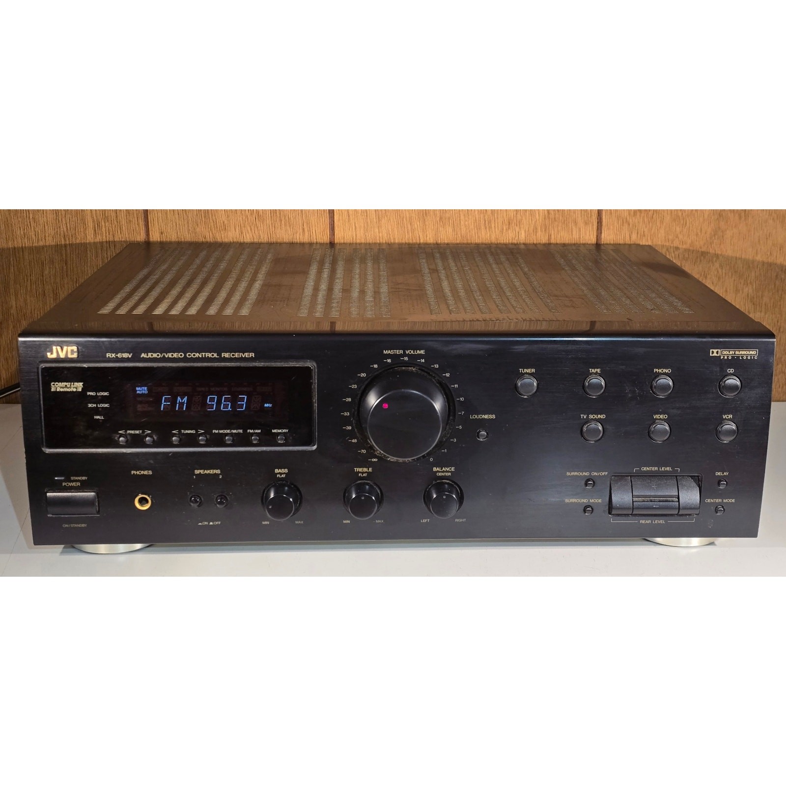JVC RX-618VBK Stereo Receiver and Original Box - PARTS REPAIR (READ)