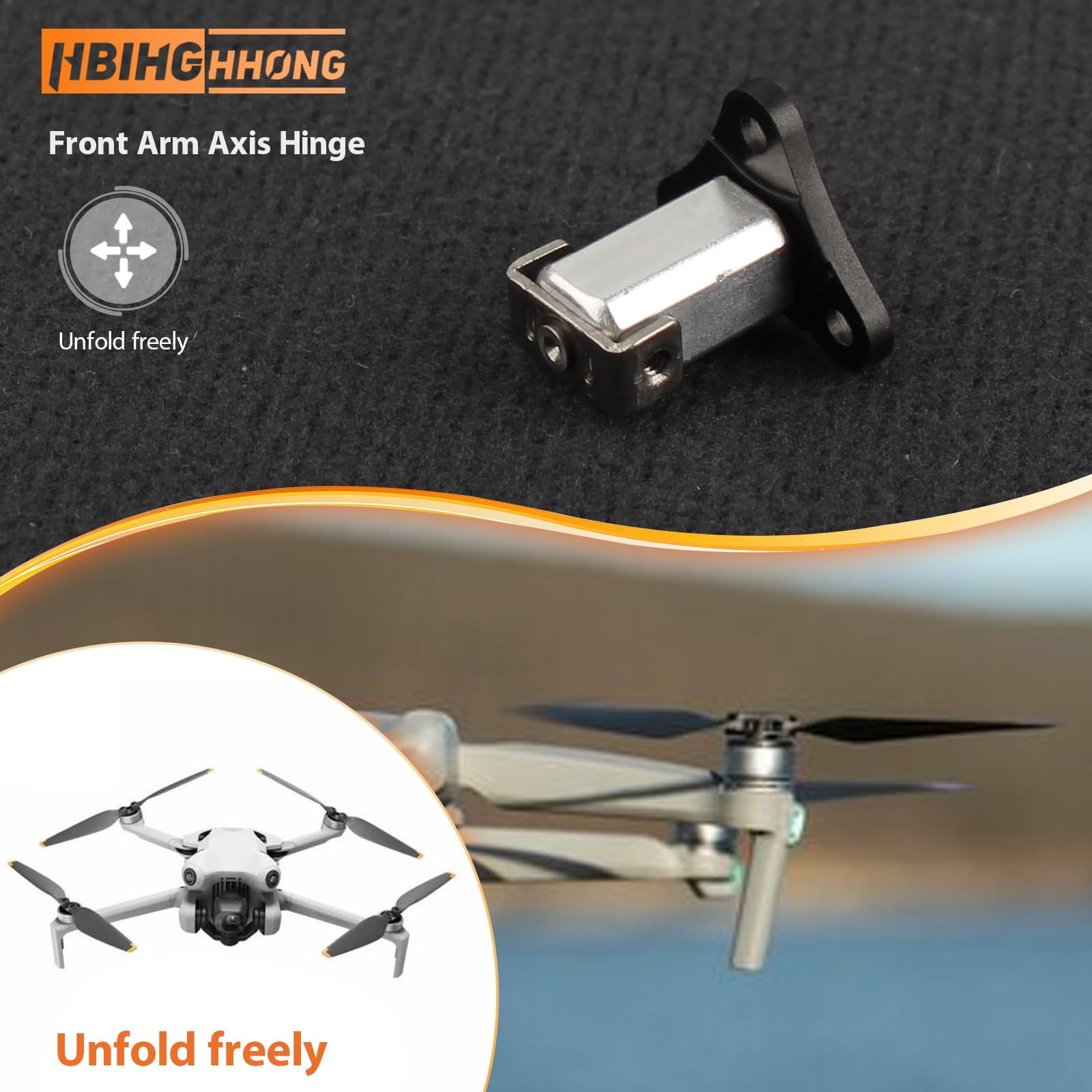 Front Arm Axis Replacement for DJI mini 4 pro/Mini 3 Hinges Arm...
