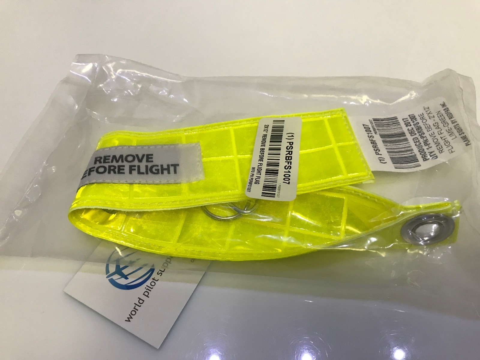 HI VISIBILITY & REFLECTIVE REMOVE BEFORE FLIGHT (RBF) STREAMER  by Plane Sights