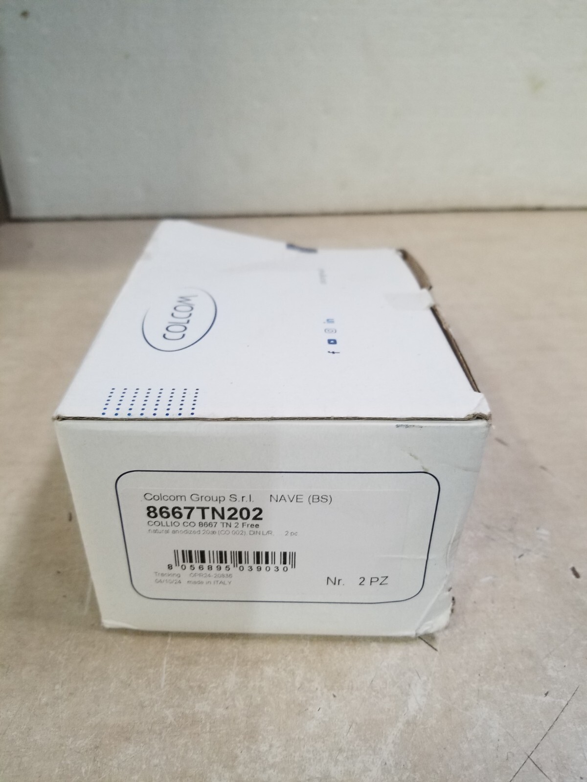 Colcom 8667TN202 Natural Anodized Hinges 8667