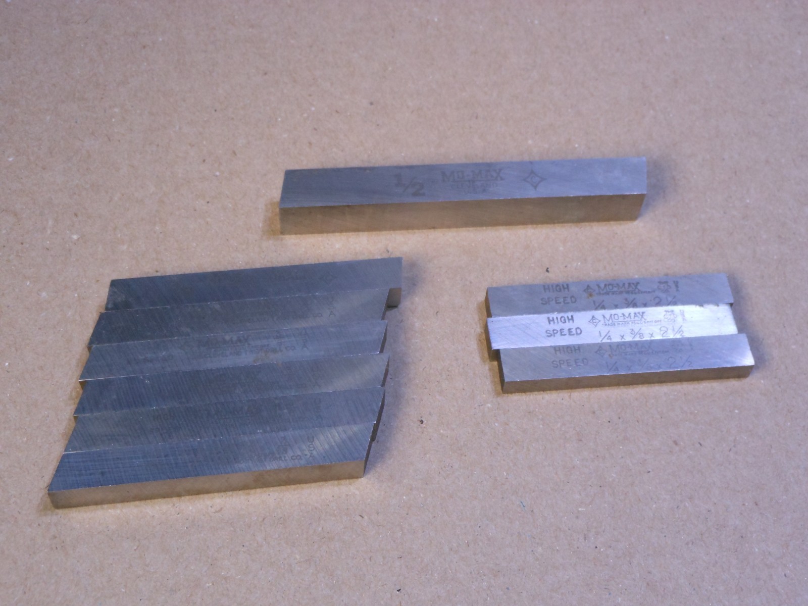 Lot of 10 MO-MAX HSS Machinist Lathe Bits Cleveland Twist Drill