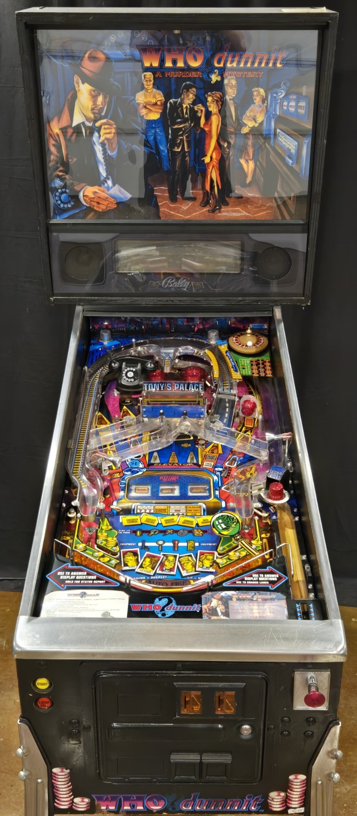 Refurbished Who Dunnit Pinball Machine (Bally) 1995