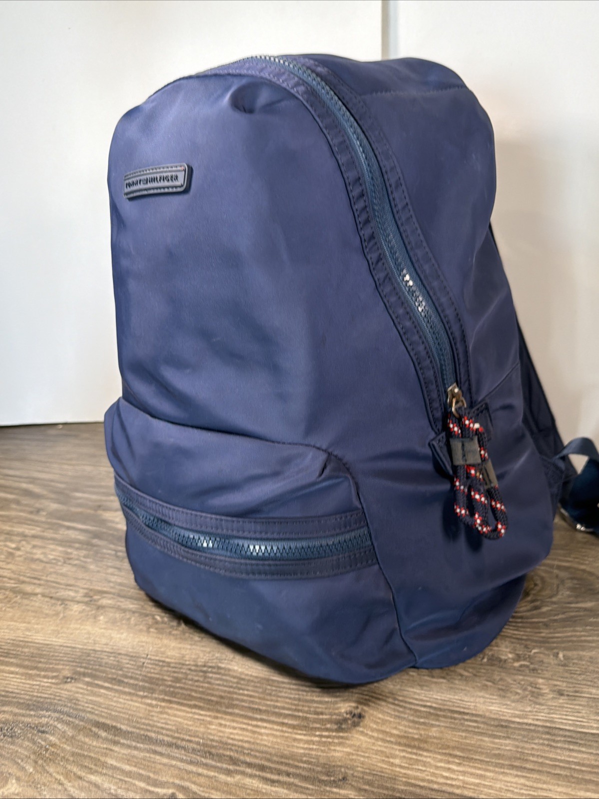Tommy Hilfiger Navy Blue Nylon Backpack