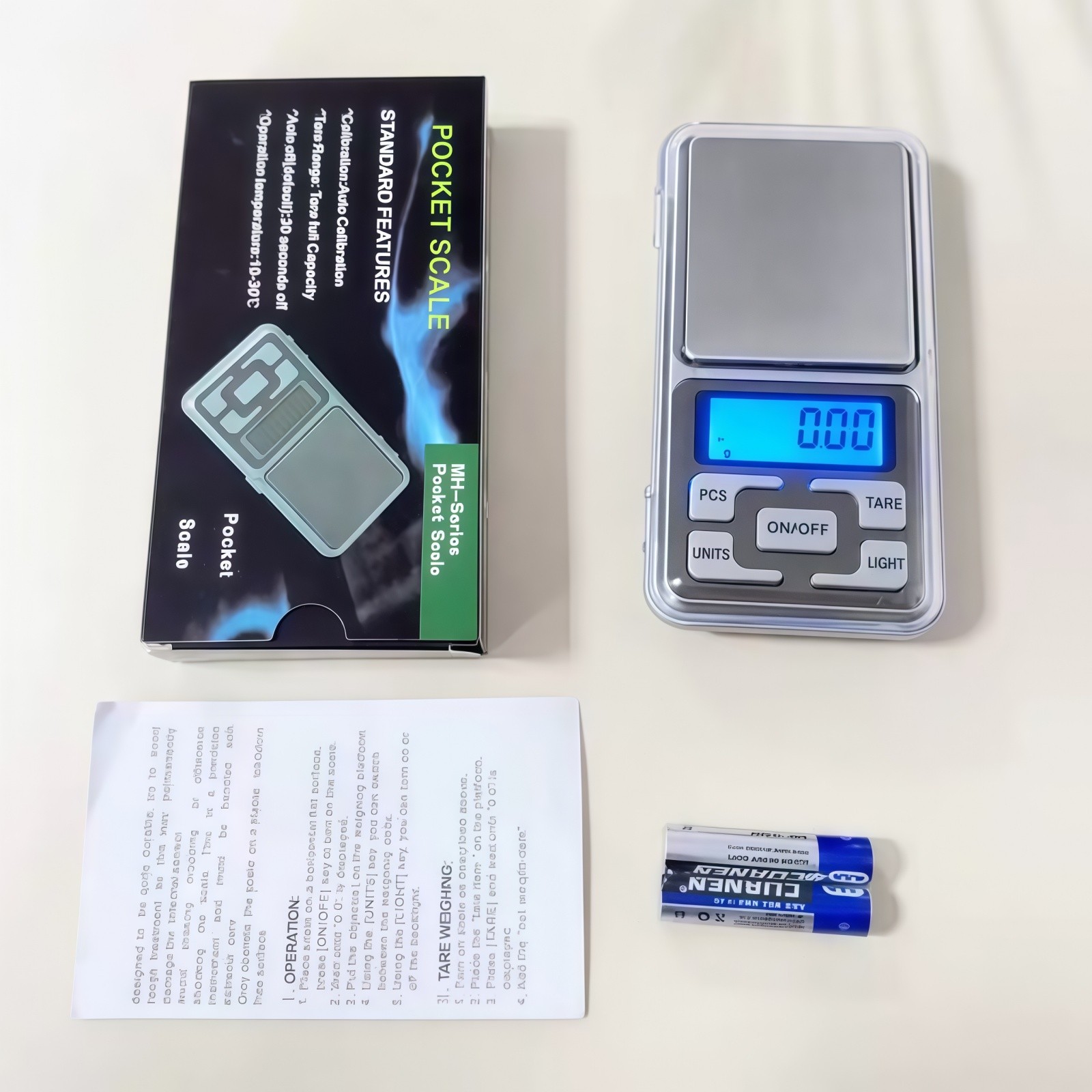 Digital Scale 200g x 0.01g Mini Pocket Jewelry Gold Silver Coin Gram Herb Grain