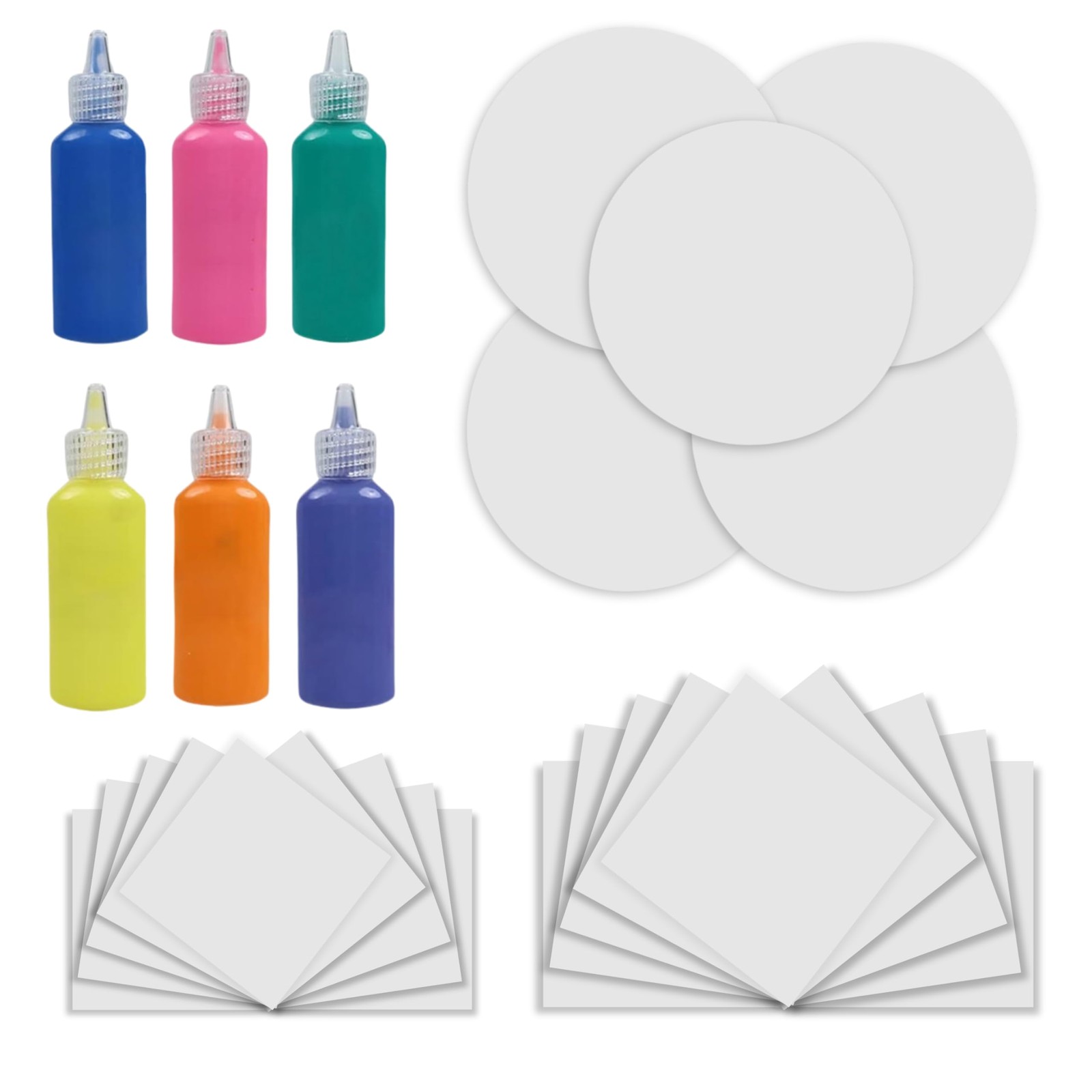 Jovial & Joyful Spin Art Refill Pack 10 x Large Cards 10 x Small Cards 5 x Round