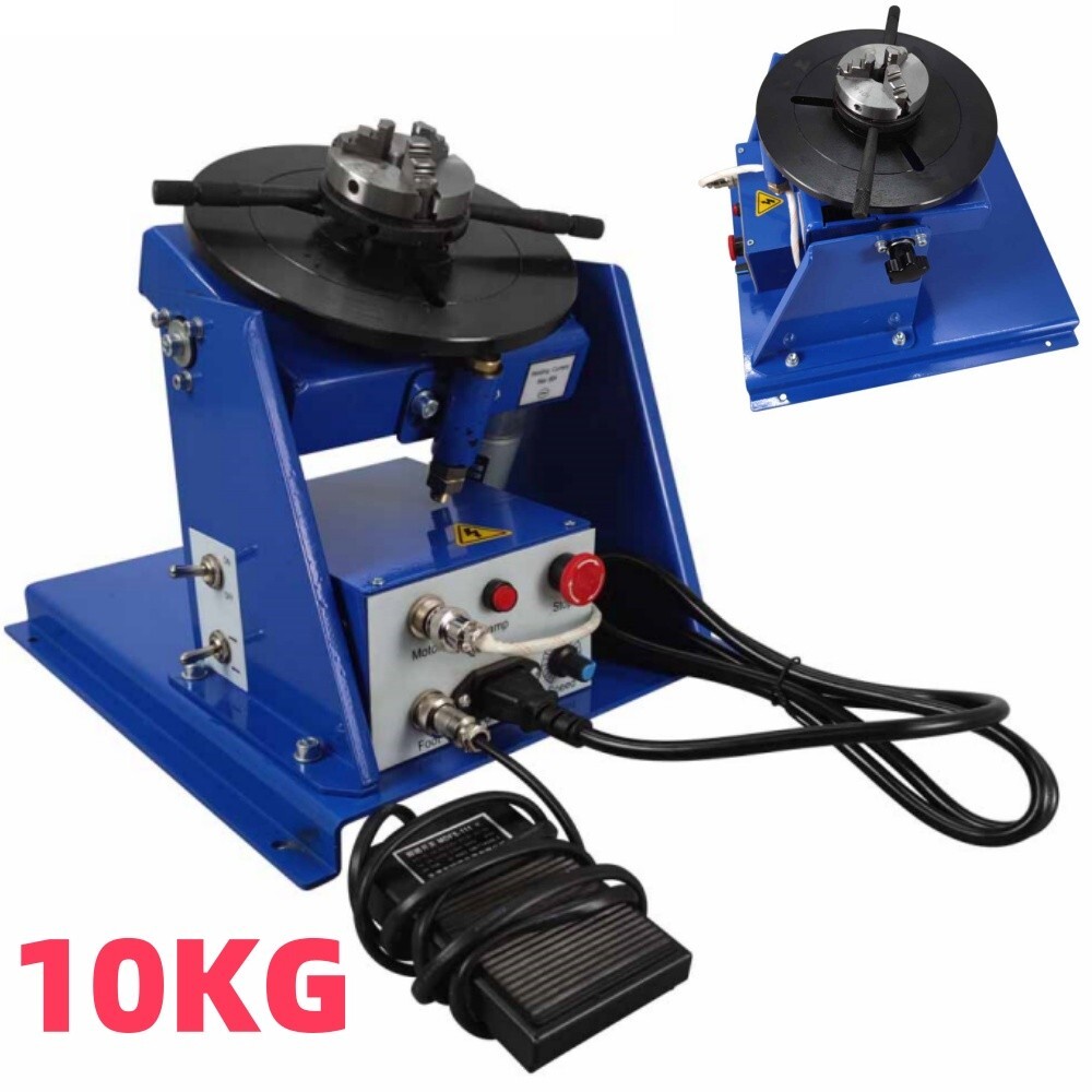 110V Small Welding Positioner 10KG Welding Machine+65mm Chuck