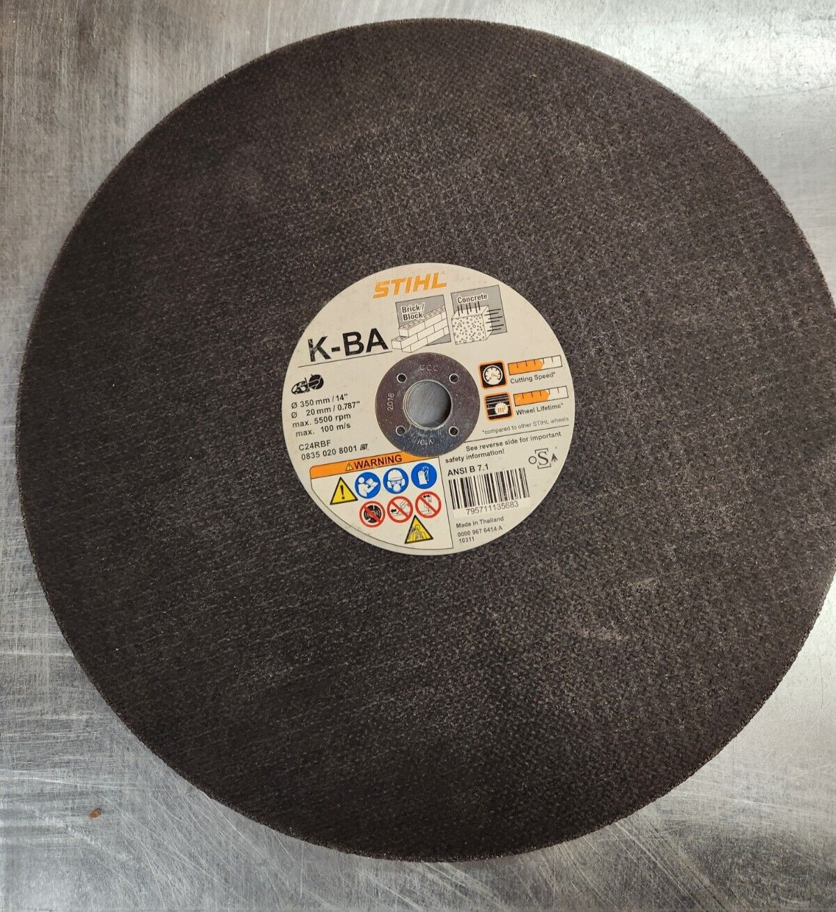 STIHL CUTTING WHEEL # 08350208001