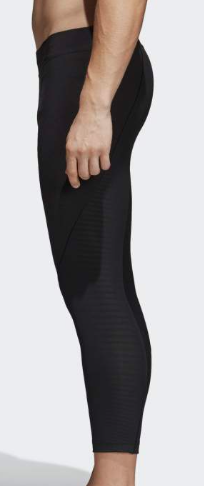 Adidas Mens Alphaskin Tech 3/4 Leggings - Black - Multiple Sizes - [CF7203]