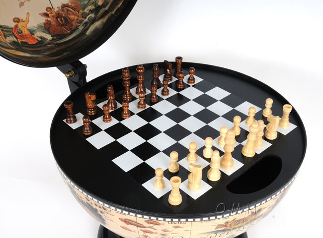 White Globe 13 inches with chess holder