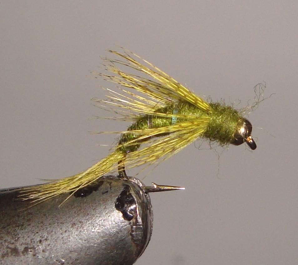 Lot of 6 Bird of Prey Olive Hand Tied Fly Fishing Flies Choice of Hook Size