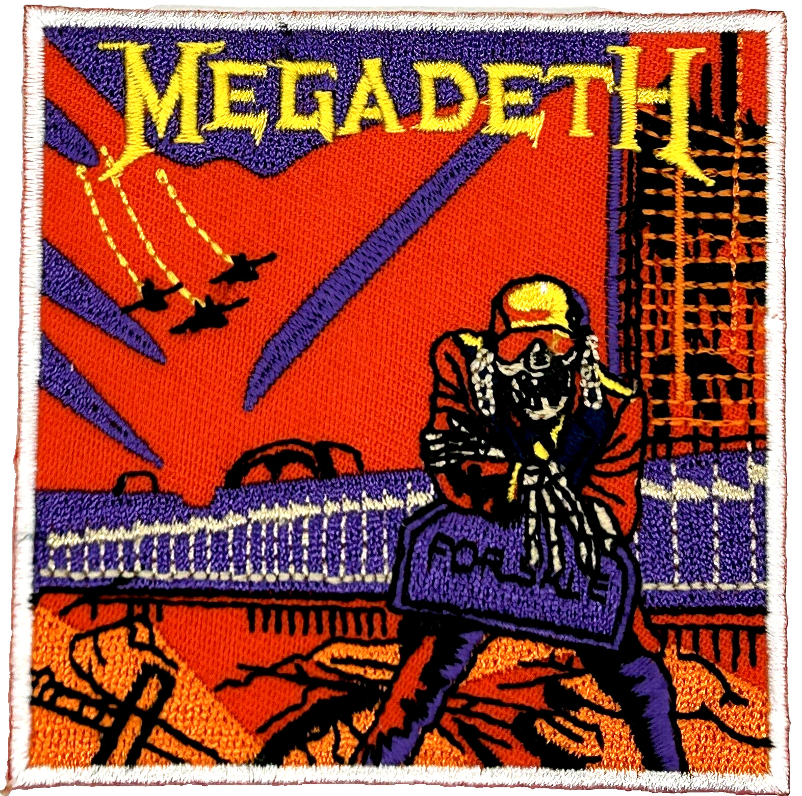 Megadeath Heavy Metal Band Music Applique Embroidered Iron on Patch