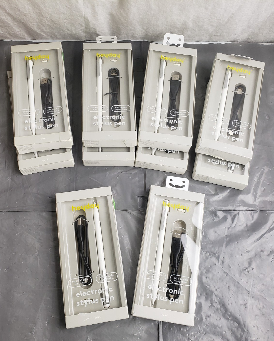 New LOT OF 10 heyday Lightweight Electronic Stylus Pen For iPad 2018 with Cable