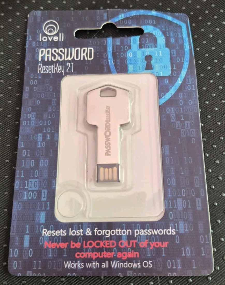 Password Reset Key II Next Generation - USB 3.0 Key Works with Windows and more.