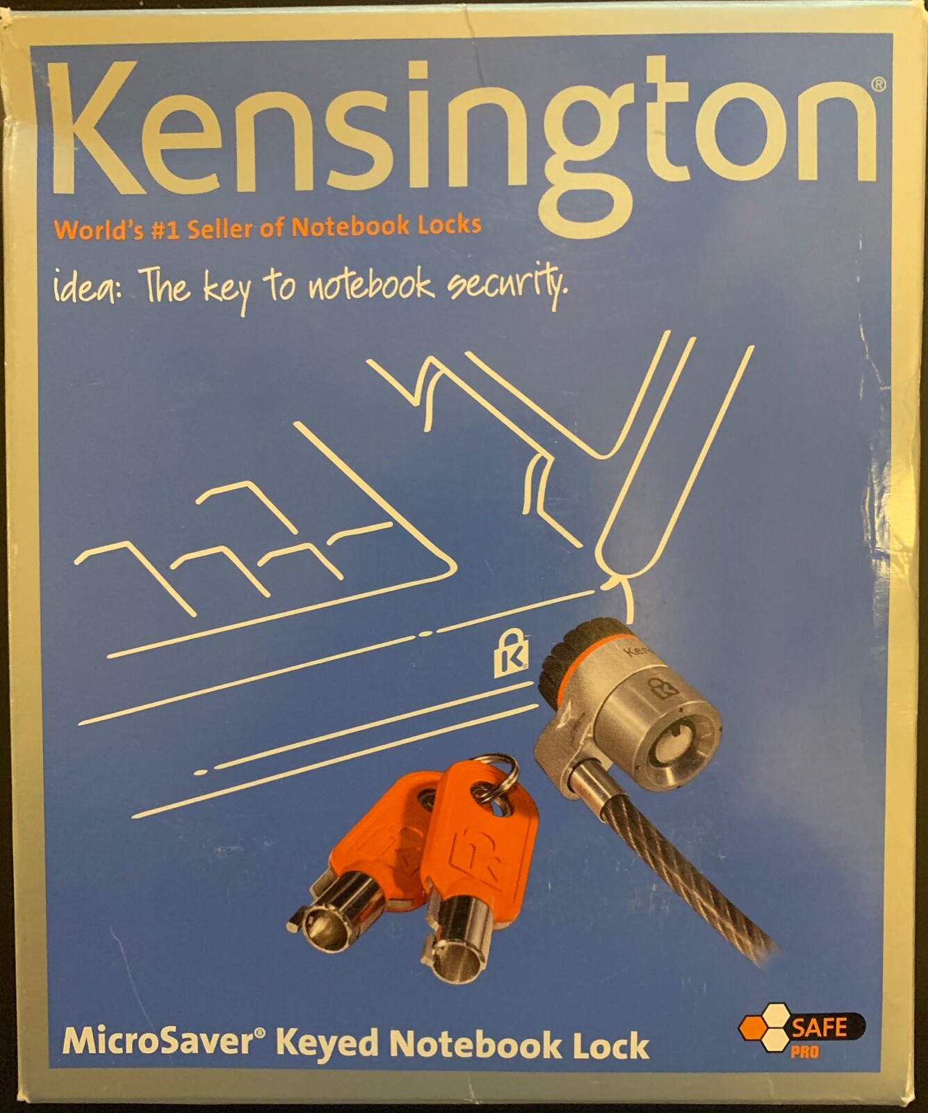 NEW IN BOX Kensington MicroSaver Keyed Notebook Lock K64598US