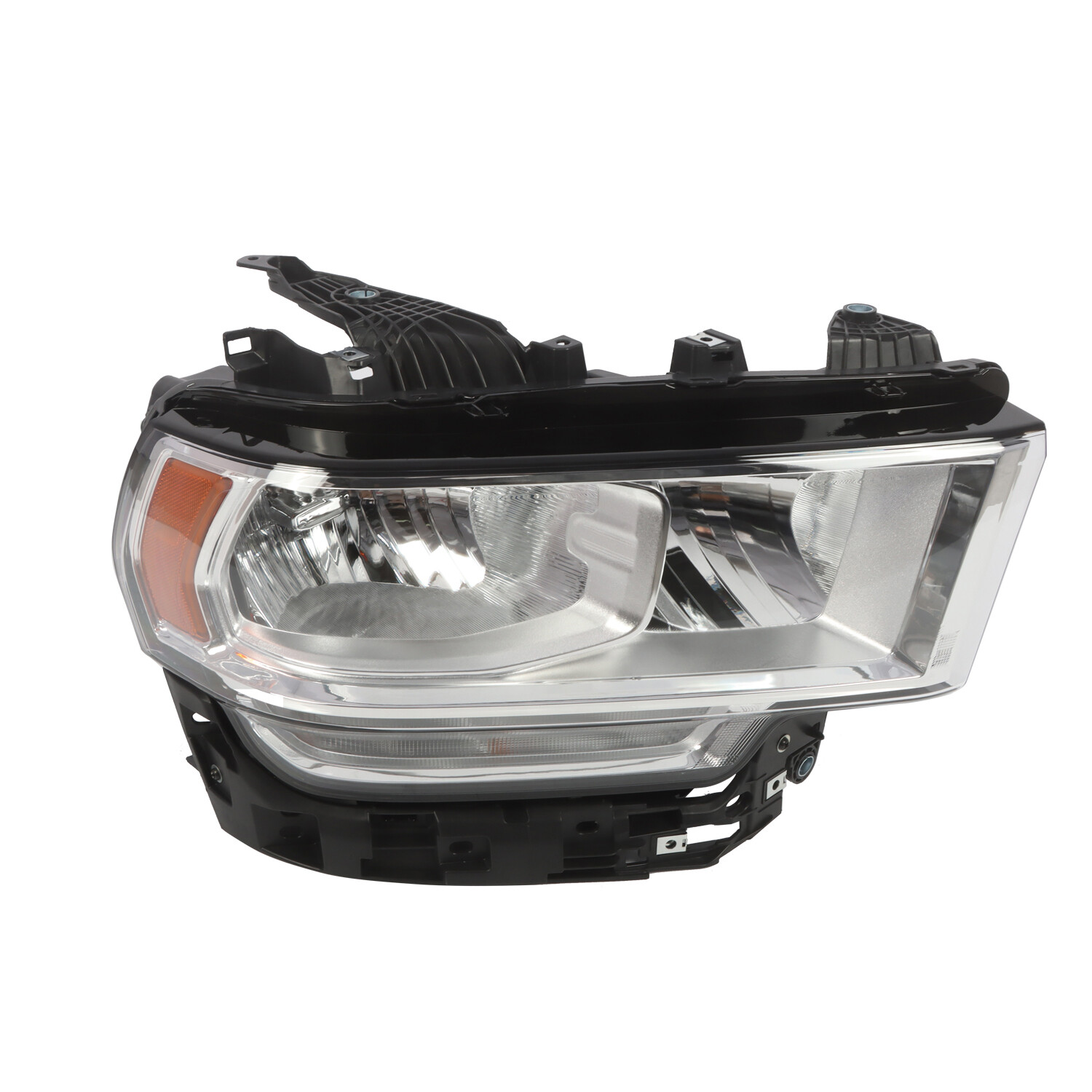 For 2019-2024 Ram 2500 3500 Headlight Headlamp Halogen Chrome Passenger Side